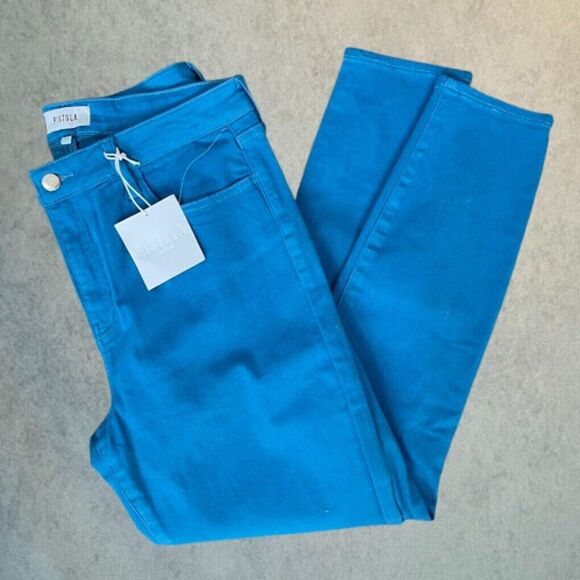 Pistola Jennifer Oslo Pants Womens 32 Belize Blue Slim Fit Ankle Jeans - Picture 4 of 16